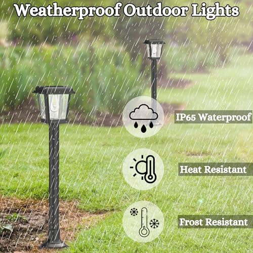 XERGY® Solar Outdoor Waterproof Pathway Lights, LED Solar Lights for Garden, Solar Walkway Lamp Lights Maintain 10 Hours of Lighting for Your Garden, Landscape, Path, Yard, Bolcany, Driveway - Image 3