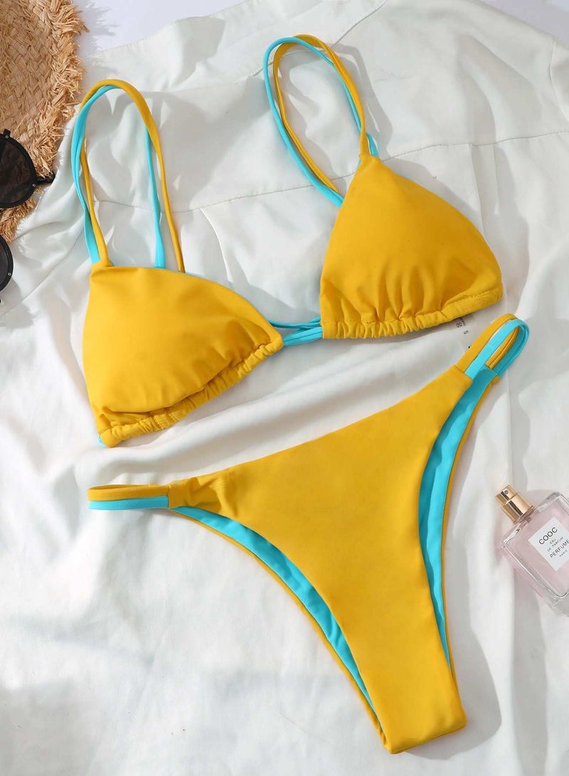 Generic Triangle Thong Bikini Swimsuit - Image 1