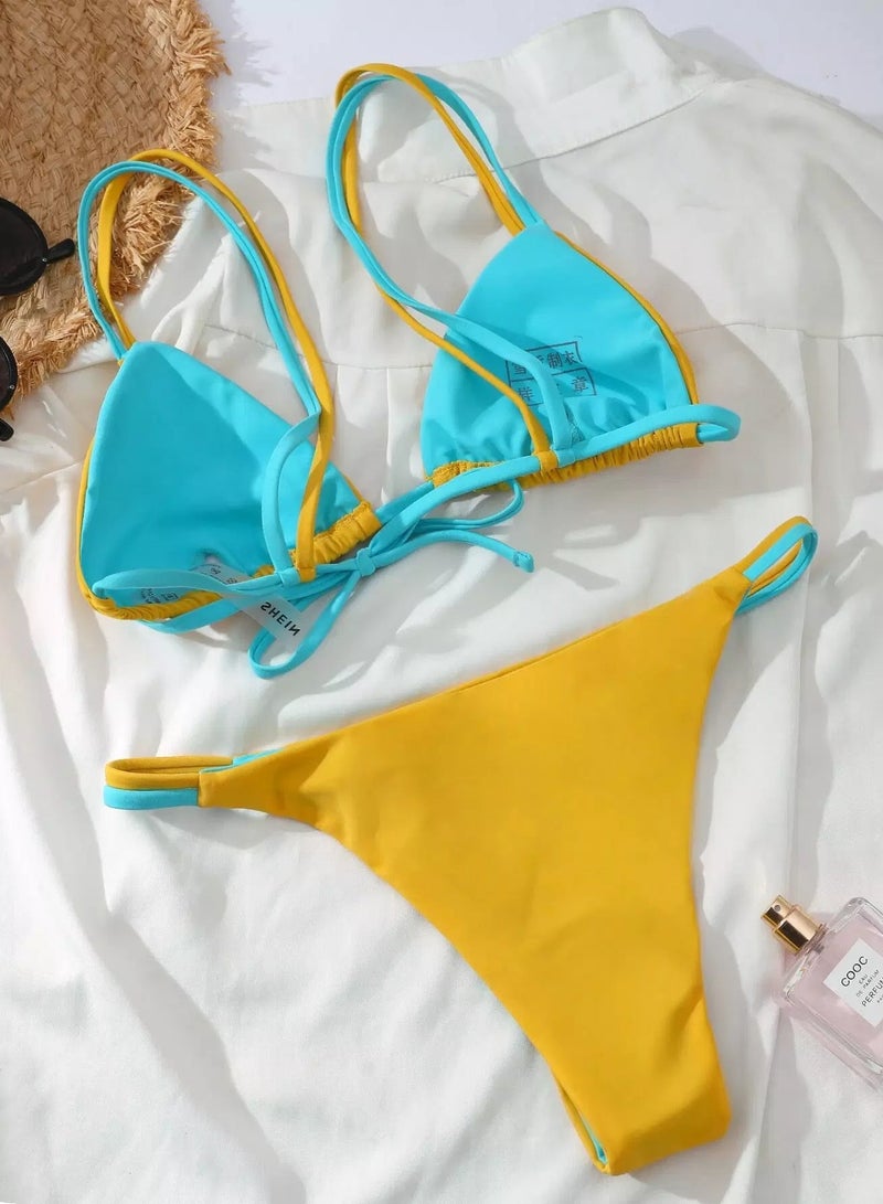 Generic Triangle Thong Bikini Swimsuit - Image 3