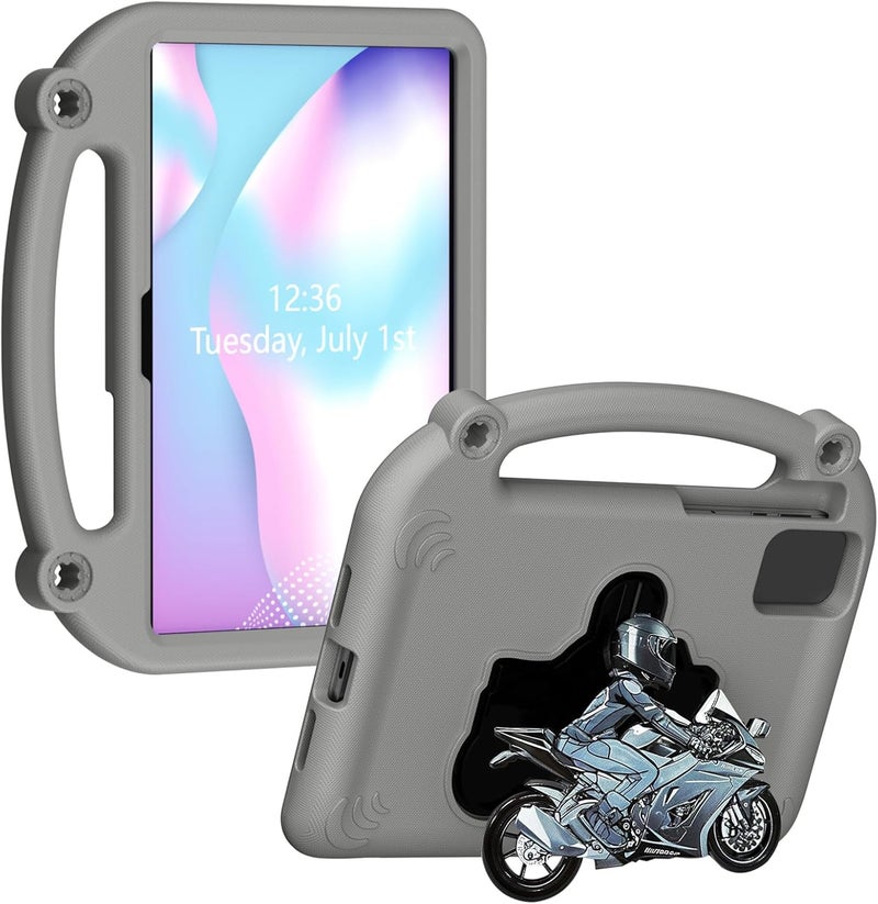 Tablet Case for 11.5 Inch Tablet, Shockproof Protective Cover with Folio Stand and Portable Handle, Compatible with Multiple Models (Gray) - Image 1