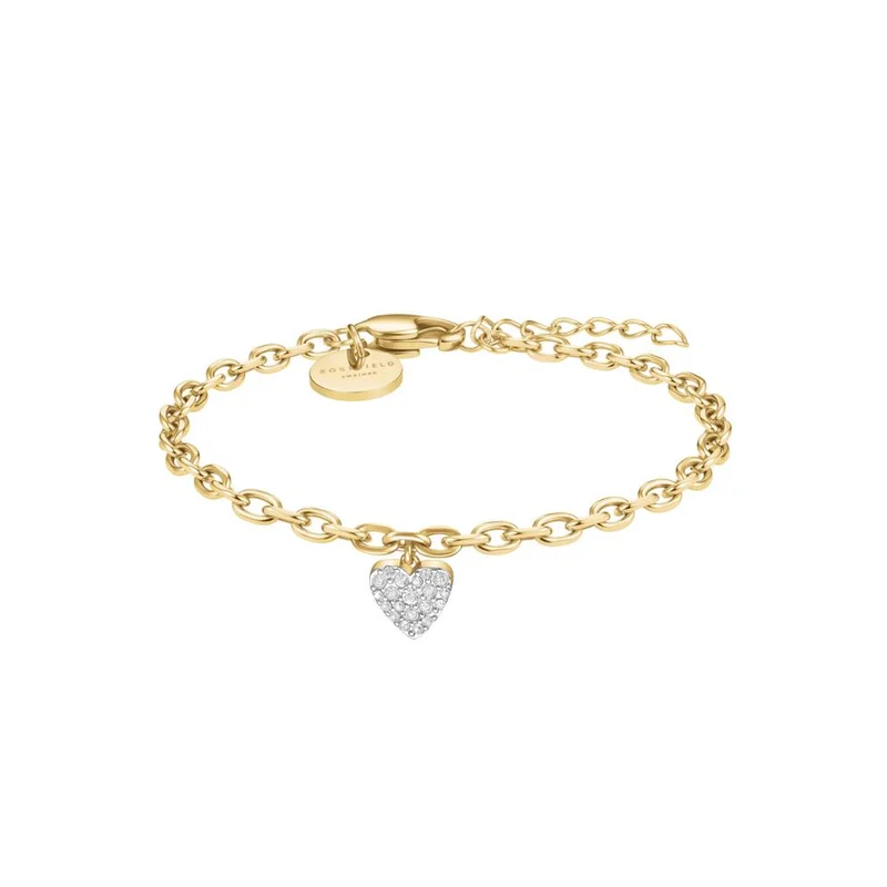 Rosefield  Rosefield Chunky Heart Bracelet Gold - JBCHG-J1279 for Women | Best Price UAE