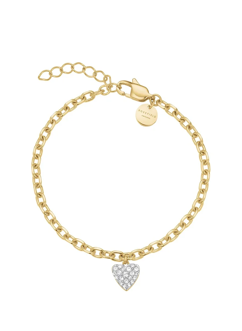 Rosefield Rosefield Chunky Heart Bracelet Gold - JBCHG-J1279