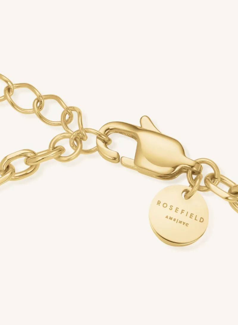 Rosefield  Chunky Heart Bracelet, Gold Plated for Women | Best Price UAE