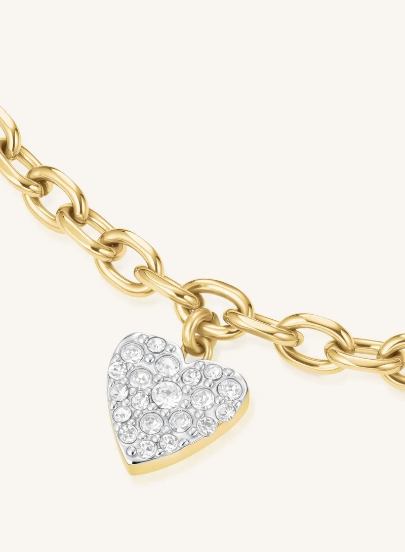 Rosefield  Chunky Heart Bracelet, Gold Plated for Women | Best Price UAE