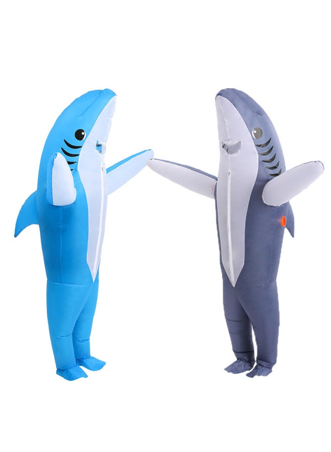 Loquat Stage Performance Costume Shark Inflatable Costume Cosplay Party Cosplay Cartoon Doll Inflatable Costume-Colour:Pink 150-190cm - Image 5