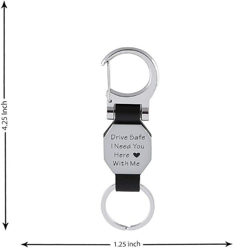 AUGEN Premium Anchor Stainless Steel Keychain Metal For Gifting With Key Ring Anti-Rust (Pack Of 1) - Image 2