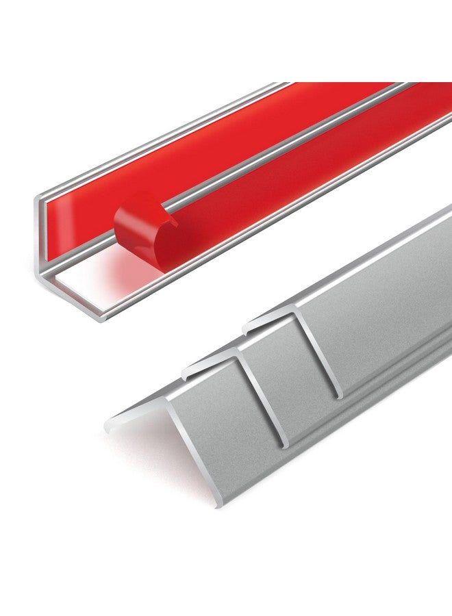 AGHITG Wall Corner Protector,Stainless Steel Wall Corner Guards for Protect,3/4 Inch x 36 Inch Metal Corner Protector for Walls, Tables and Cover Sharp Furniture.4PCS - Image 1