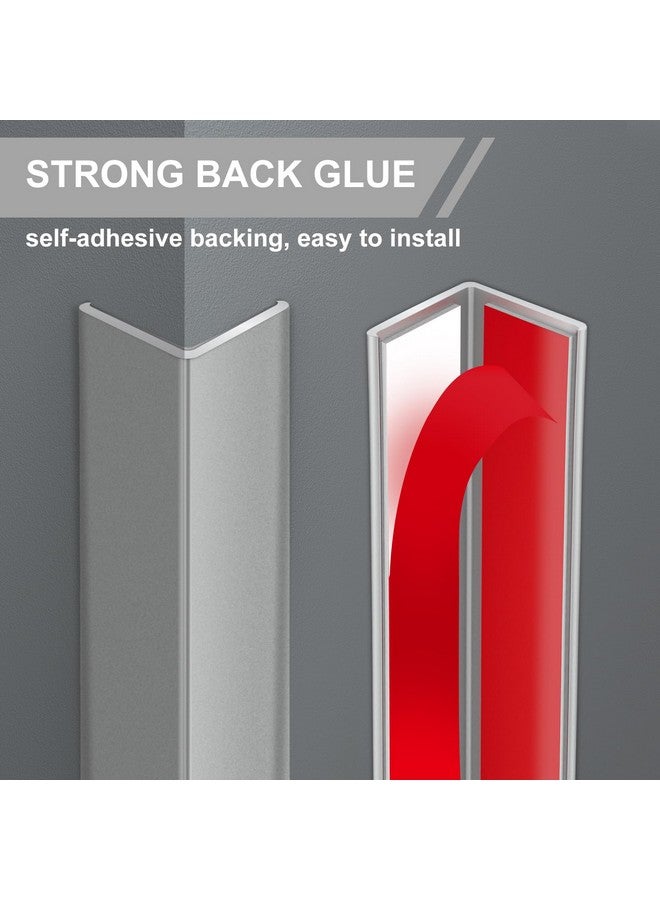 AGHITG Wall Corner Protector,Stainless Steel Wall Corner Guards for Protect,3/4 Inch x 36 Inch Metal Corner Protector for Walls, Tables and Cover Sharp Furniture.4PCS - Image 2