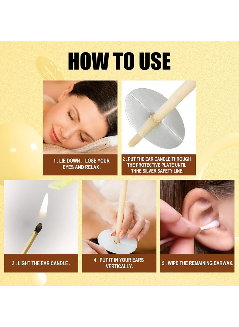 20pcs Ear Candle,Beeswax Natural Ear Candles Wax Removal, Ear Wax Candles for Ear Candling Wax Removal, Ear Cleaning Tool - pzsku/Z49C3F8EA1BD992061E74Z/45/_/1735200394/695544e1-405e-41c8-bb5f-994ce15e24c5