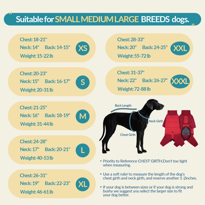 ROZKITCH Dog Coat with Harness, Dog Winter Jacket, Dogs Onesie Body Warm Jackets, Small Dogs Winter Coats Reflective Windproof Warm Cold Weather Coats, Pet Waterproof Jacket Hiking Red S - Image 2