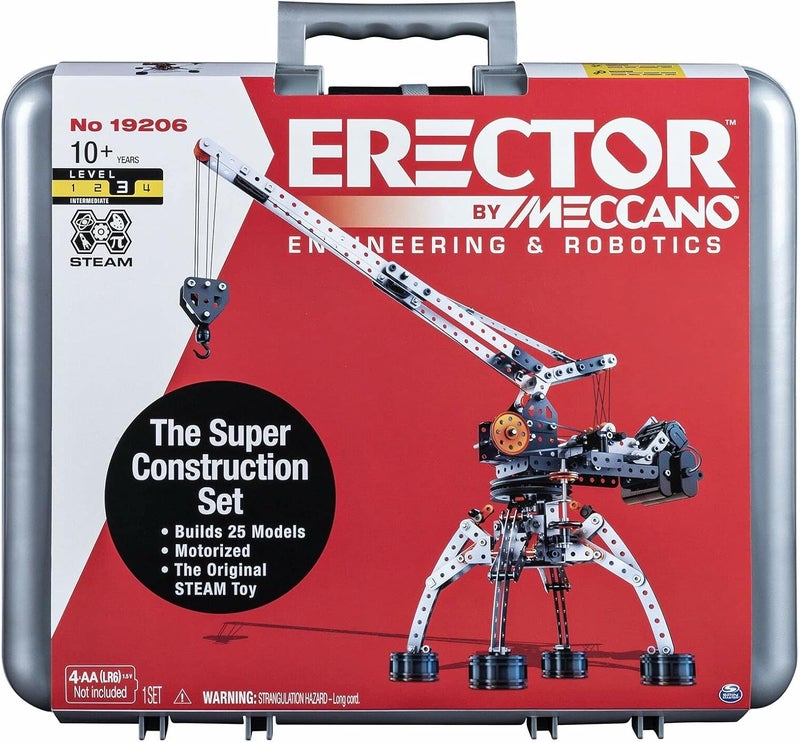 Meccano Erector by Meccano Super Construction Set - 638 Pieces Motorized Building Kit for Ages 10+ - Image 1