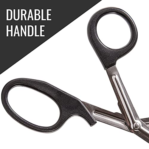 Briggs Trauma Shears, Bandage Scissors, Nursing Scissors, Utility/Paramedic Precision Cut Shears, 5.5 Inch, Black - Image 3