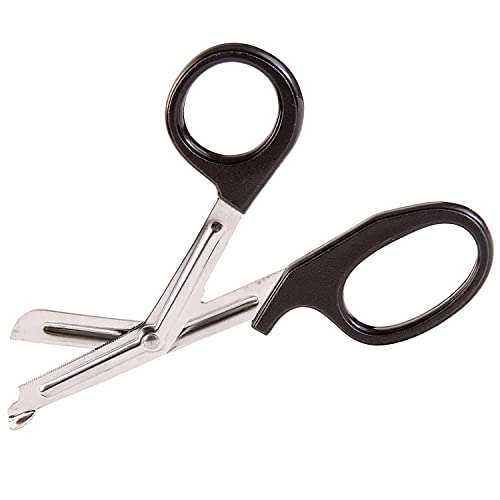 Briggs Trauma Shears, Bandage Scissors, Nursing Scissors, Utility/Paramedic Precision Cut Shears, 5.5 Inch, Black - Image 1