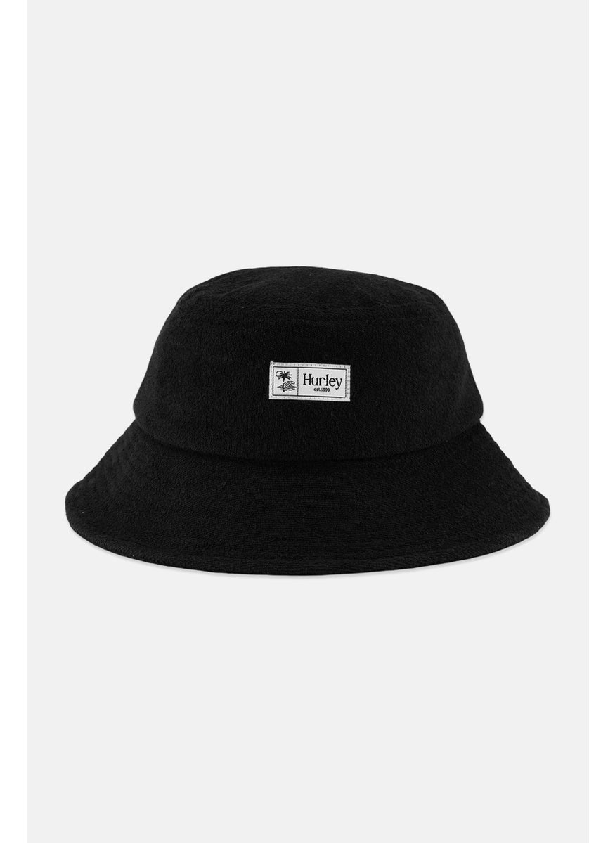 Hurley - Women Brand Logo Luna Bucket Hat, Black - Image 1