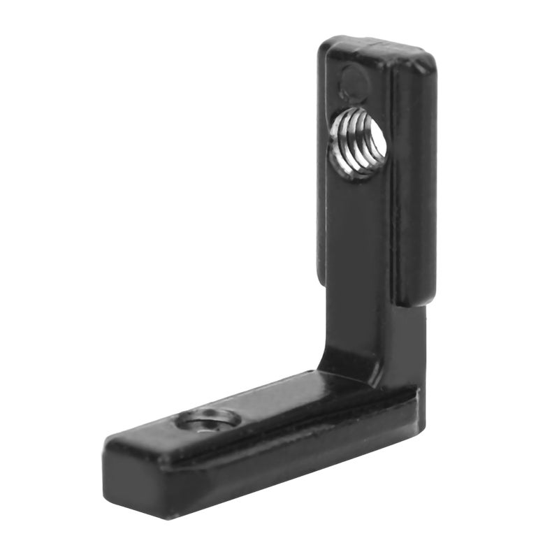 10Pcs T Slot L shape Carbon Steel Interior Corner Connector Joint Bracket Black(2020 ) - Image 5