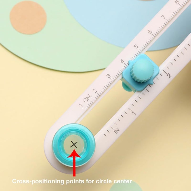 Excefore Circle Cutter, Circular Rotary Cutter for Paper Crafts Scrapbooking (Included 3 Blades) - Image 4