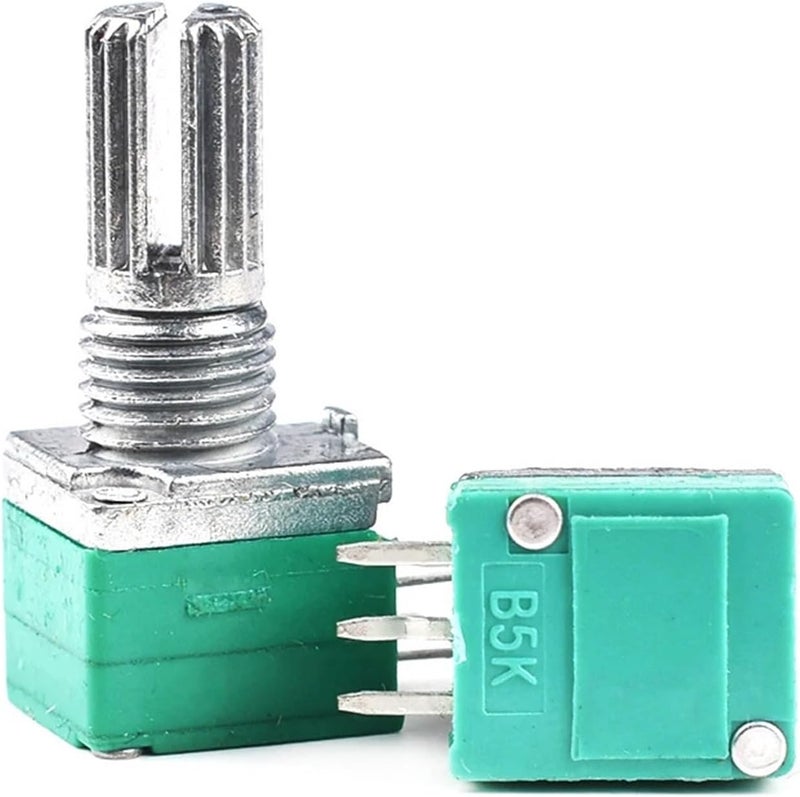 RK097NS RV097G RV097NS Audio Amplifier Sealed Potentiometer 3Pin 5Pin 6Pin 8Pin 15mm Shaft B1K B5K 5Pcs(3PIN 20K) - Image 2