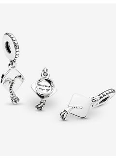 Chomel 925 Sterling Silver Graduation Cap Dangle Charm for Pandora Moments Women's Bracelet 791892  - Image 5