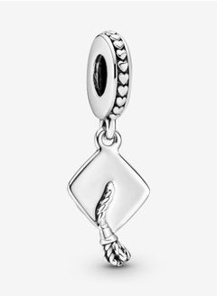 Chomel 925 Sterling Silver Graduation Cap Dangle Charm for Pandora Moments Women's Bracelet 791892  - Image 1