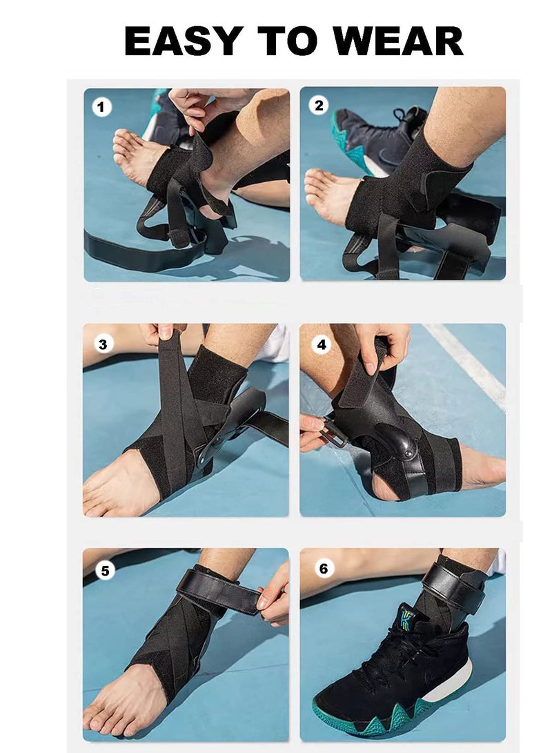 1 Pack Ankle Stabilizer Brace Arch Support for Plantar Fasciitis Relief Foot Heel Pain Sprain Basketball Football X-Large - Image 5