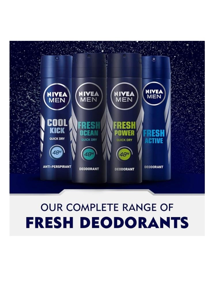 Nivea Pack Of 2 Nivea Fresh Power Quick Dry Deodorant Spray 150 ml - Image 5
