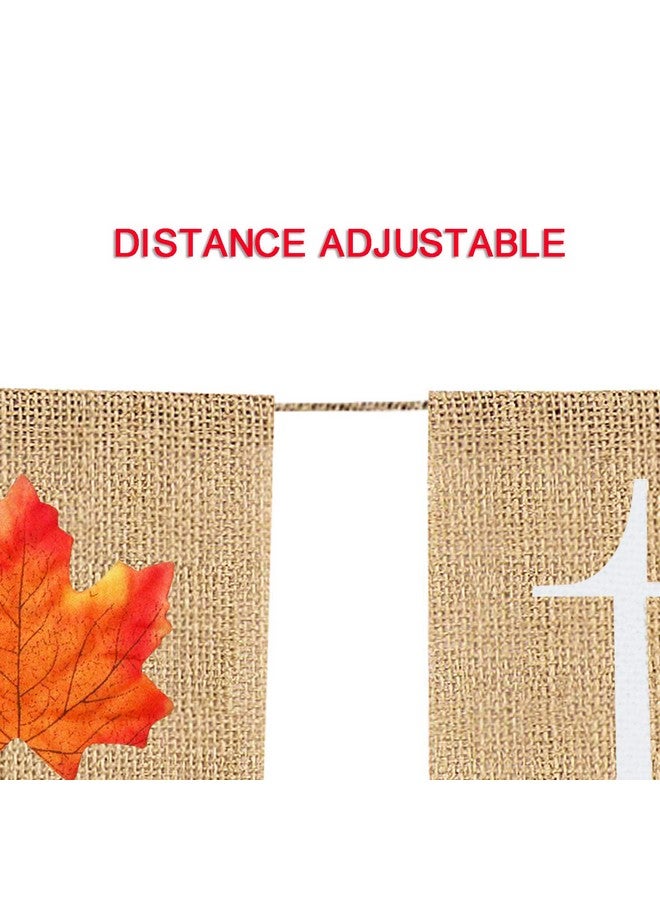 Partyprops Give Thanks Burlap Banner | Thanksgiving Banner Decoration | Thanksgiving Banner Burlap | Thankful Give Thanks Party Home Decoration Supplies - Image 5