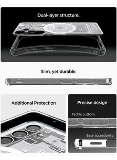Spigen Ultra Hybrid MagFit for Samsung Galaxy S25 PLUS Case Cover with MagSafe (2025) - Zero One White  - Image 2
