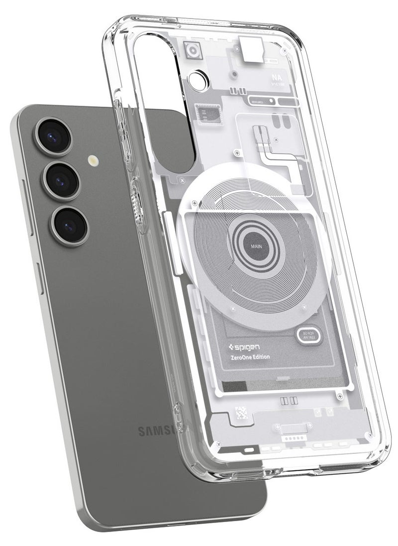 Spigen - Ultra Hybrid MagFit for Samsung Galaxy S25 PLUS Case Cover with MagSafe (2025) - Zero One White - Image 1