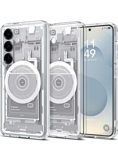 Spigen Ultra Hybrid MagFit for Samsung Galaxy S25 PLUS Case Cover with MagSafe (2025) - Zero One White  - Image 1