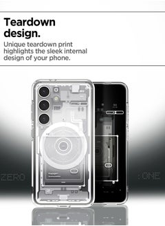Spigen Ultra Hybrid MagFit for Samsung Galaxy S25 PLUS Case Cover with MagSafe (2025) - Zero One White  - Image 5