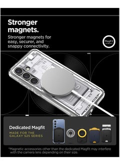 Spigen Ultra Hybrid MagFit for Samsung Galaxy S25 PLUS Case Cover with MagSafe (2025) - Zero One White  - Image 3