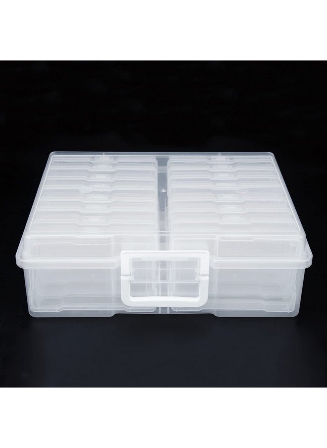 Novelinks novelinks 4" x 6" Photo Organizer Box With Handle - 16 Inner Cases for Picture Storage (White)  - Image 5