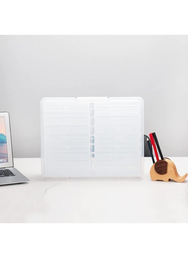 Novelinks novelinks 4" x 6" Photo Organizer Box With Handle - 16 Inner Cases for Picture Storage (White)  - Image 3