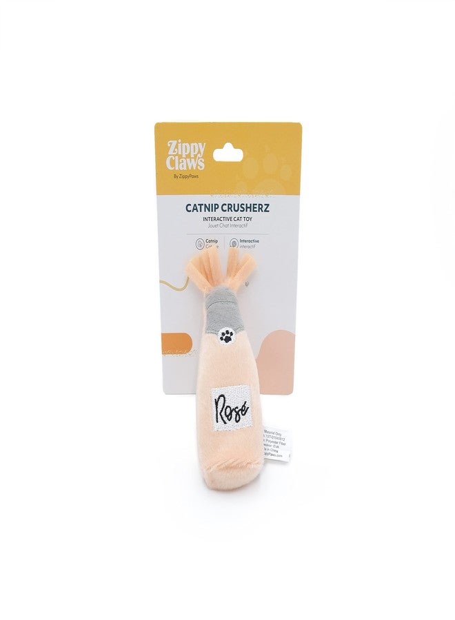 ZippyPaws ZippyClaws - Catnip Crusherz - Fun-Sized Plush Catnip Toys with Frills, Perfect for Batting, Pouncing, and Chasing, Designed to Keep Your Indoor Cat Engaged in Playful Activities - Rosé - Image 3