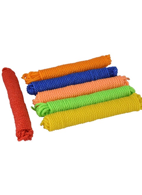 ROLLYWARE Nylon Clothing Line String Rope Wire for Clothes Drying Twisted Multipurpose Outdoor Clothes Drying Wire Travel Friendly Rope for Cloth MultiColour 10