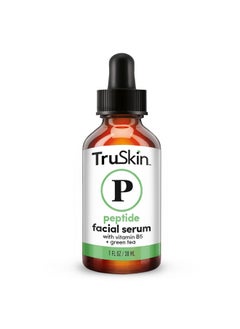 TruSkin TruSkin Peptide Serum For Face - with Collagen Boosting Peptides, Amino Acids, Green Tea, Aloe and Vitamins B5 & E, 1 fl oz  - Image 1