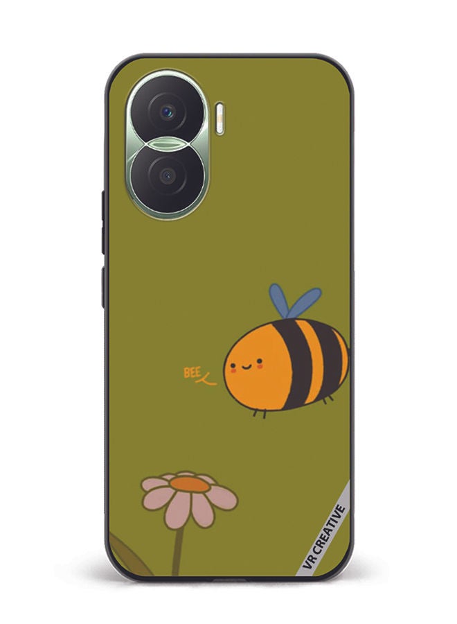 VR CREATIVE Protective Case Cover For Honor Play7T Pro Bee Design Multicolour - Image 1