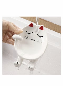 KASTWAVE Spoon Rest for Kitchen, Ceramic lovely Cat Spoon Holder for Cooking, Counter, Stove Top, Utensil Holder, Coffee Spoon Rest, Kitchen Decor, lovely Novelty Gift for Cat Lover  - Image 5