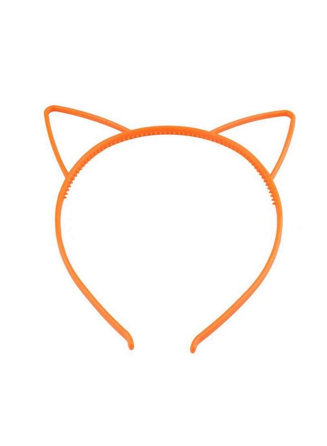 UPSTORE Cute Kawaii Cat Ear Headband Hair Band Hairhoop Headwear Hair Styling Accessories For Women Girl (Orange) - Image 2