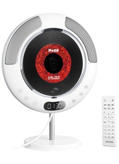 Wall CD Player For Home Bluetooth CD Player With Speakers FM Radio With LED Screen Supports CD Bluetooth FM Radio U Disk AUX Timer