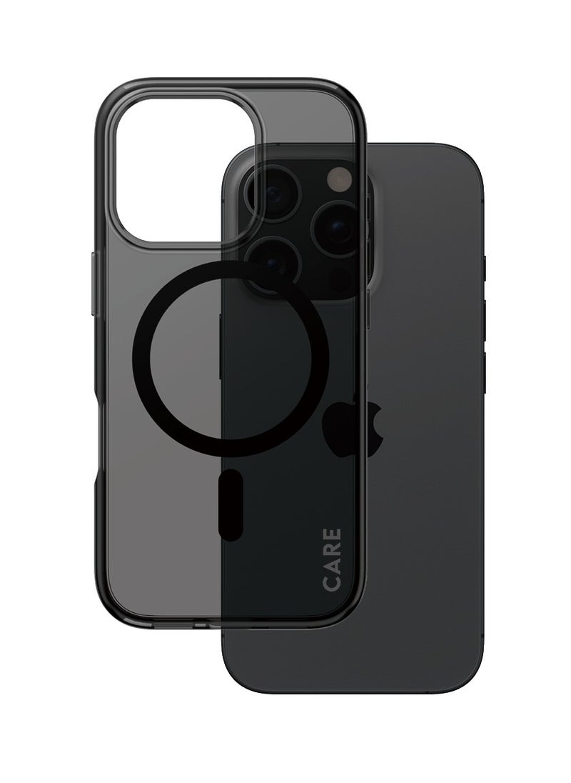 PanzerGlass - CARE by PanzerGlass® Smokey MagSafe Phone Case for Apple iPhone 16 Pro, Drop-Tested 4.8m, Recycled Plastic, Anti-Yellowing Guarantee, Enhanced Camera Protection - Image 1