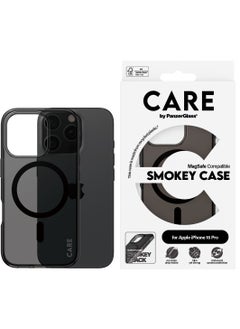 CARE by PanzerGlass® Smokey MagSafe Phone Case for Apple iPhone 16 Pro, Drop-Tested 4.8m, Recycled Plastic, Anti-Yellowing Guarantee, Enhanced Camera Protection