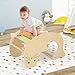 Olakids Climbing Arch for Toddlers 3 in 1 Kids Wooden Rocking Horse Toy Climber Rocker Play Table Baby Pikler Montessori Indoor Activity Climb Gym Playground Gift for Boys Girls - Image 4