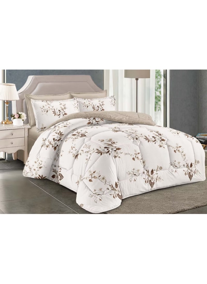 Generic DUOMA duvet cover set , king size ,6pcs set with duvet cover 220*240cm and fit sheet and 4pcs pillow cases  - Image 3