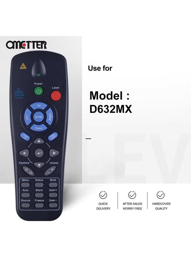 OMETTER - Original Remote Control For Vivitek Proyektor D930TX D837 D755WT D315 D632MX D635 D638MX D732MX D735VX D825ES - Image 1