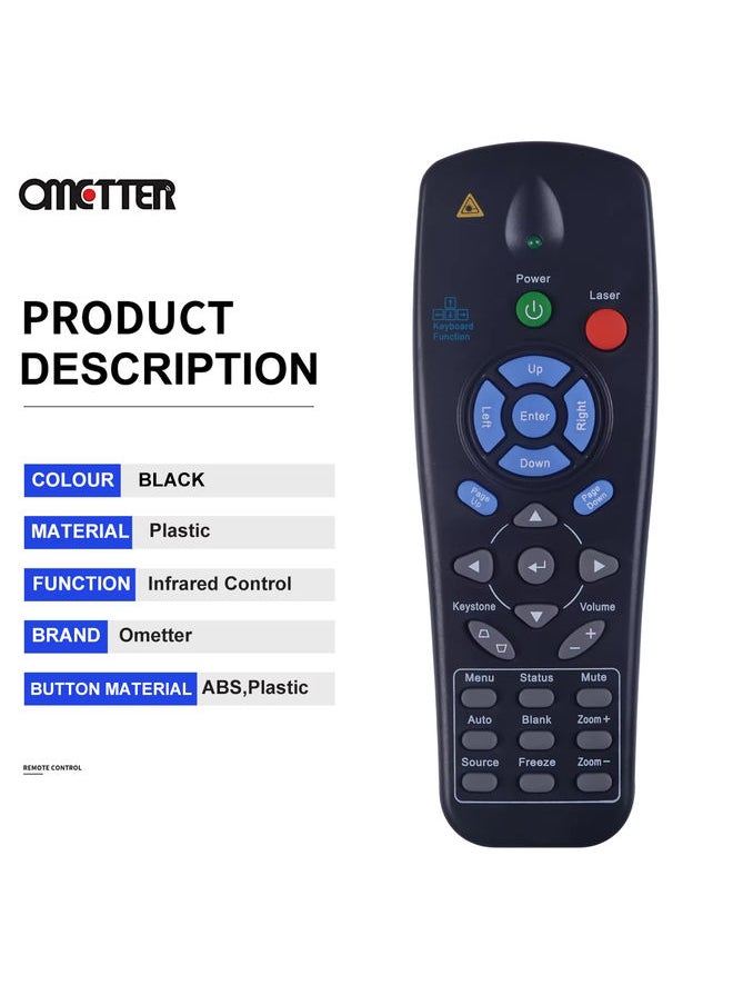 OMETTER - Original Remote Control For Vivitek Proyektor D930TX D837 D755WT D315 D632MX D635 D638MX D732MX D735VX D825ES - Image 1