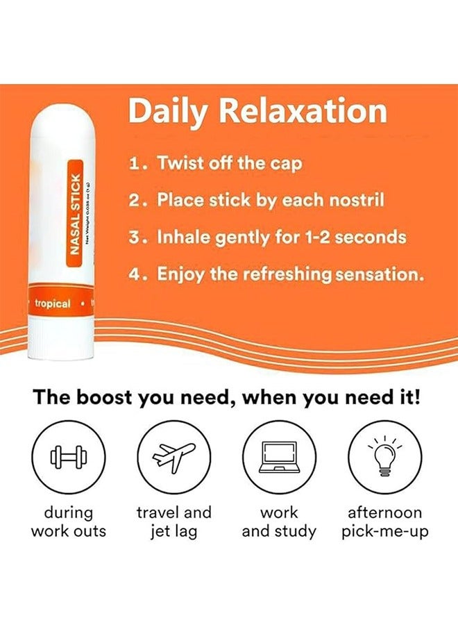 Boom Boom Nasal Stick 4 pcs，Portable Aromatherapy Nasal Inhaler，Enhance Breathing + Boost Focus，Fresh Cooling Sensation - Image 5
