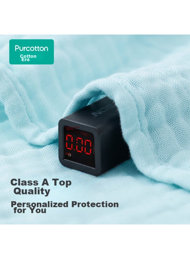 purcotton منشفة استحمام من قطن بوركوتون للاستخدام المنزلي، ماصة، سريعة الجفاف، صديقة للبشرة، منشفة ناعمة 90*160 سم وردي فاتح - Image 4