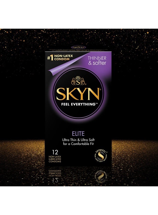 DS18 SKYN Elite Non-Latex Lubricated Condoms 12 Count - Image 4