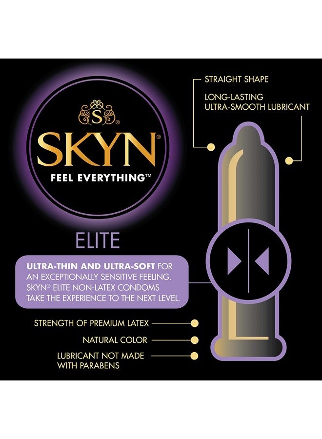 DS18 SKYN Elite Non-Latex Lubricated Condoms 12 Count - Image 2